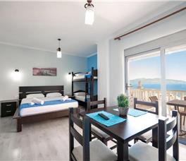Four-bedded Room with Sea view (Double bed and Bunk bed)